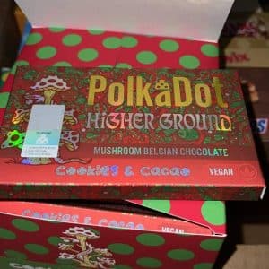 Polkadot Cookies and Cacao Belgian Chocolate Bar